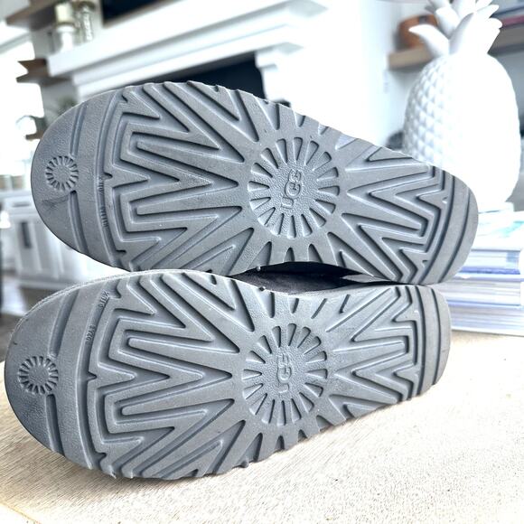 UGG Women's Classic Cozy Boot - Gray Shearling Suede Size 8 Loungewear Warm - Picture 6 of 6